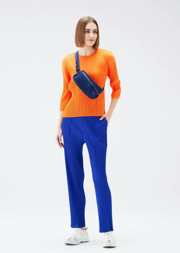 BIAS PLEATS WAISTBAG