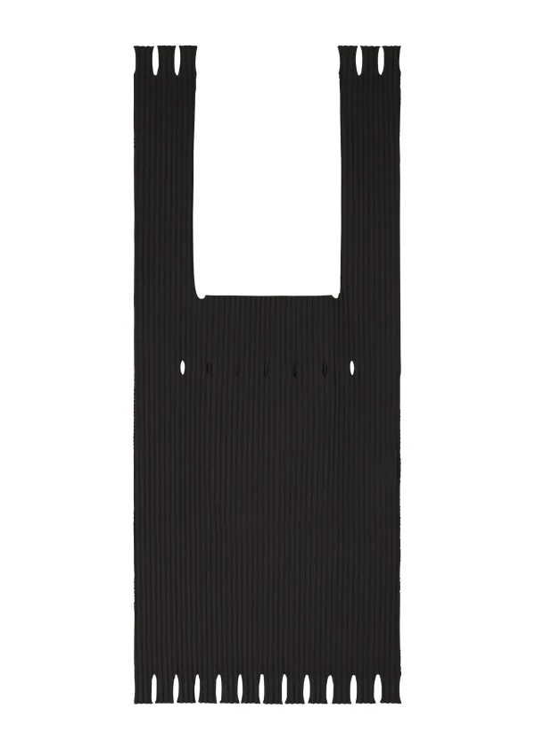 FRINGE FINE KNIT PLEATS BAG