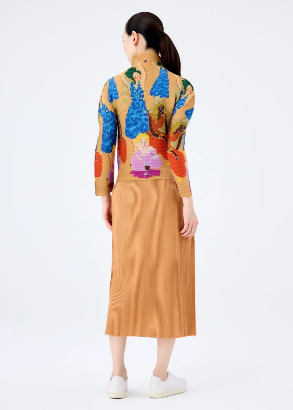 MIX FINE KNIT PLEATS BOTTOM