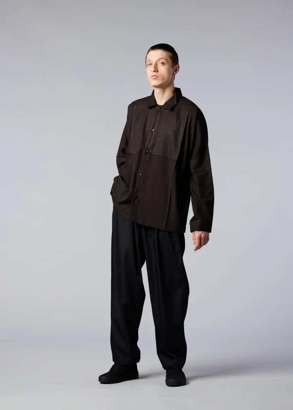 WOOL LIKE COMPACT SHIRT